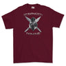 Strength and Honour Cross Swords Printed T-Shirt - Maroon