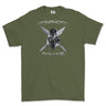 Strength and Honour Cross Swords Printed T-Shirt - Military Green