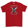 Strength and Honour Cross Swords Printed T-Shirt - Red