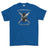 Strength and Honour Cross Swords Printed T-Shirt - Royal Blue