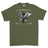 Strength and Honour Crossed Axe Viking Printed T-Shirt - Military Green
