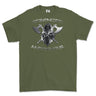 Strength and Honour Crossed Axe Viking Printed T-Shirt - Military Green