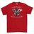 Strength and Honour Crossed Axe Viking Printed T-Shirt - Red