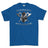 Strength and Honour Crossed Axe Viking Printed T-Shirt - Royal Blue