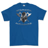 Strength and Honour Crossed Axe Viking Printed T-Shirt - Royal Blue