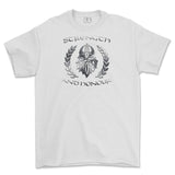 Strength and Honour Laurel Reaf Printed T-Shirt - White