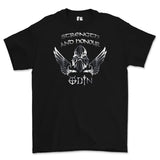 Strength and Honour Odin Printed T-Shirt - Black