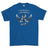 Strength and Honour Odin Printed T-Shirt - Royal Blue
