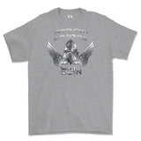 Strength and Honour Odin Printed T-Shirt - Sports Grey