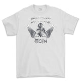 Strength and Honour Odin Printed T-Shirt - White