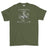 Strength and Honour Valknut Printed T-Shirt - Military Green