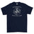 Strength and Honour Valknut Printed T-Shirt - Navy Blue