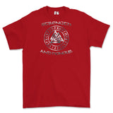 Strength and Honour Valknut Printed T-Shirt - Red