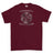 Strength and Honour Viking Compass Printed T-Shirt - Maroon