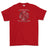 Strength and Honour Viking Compass Printed T-Shirt - Red