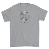 Strength and Honour Viking Compass Printed T-Shirt - Sports Grey