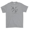 Strength and Honour Viking Compass Printed T-Shirt - Sports Grey