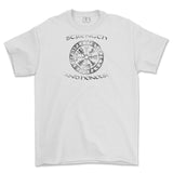 Strength and Honour Viking Compass Printed T-Shirt - White