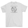 Strength and Honour Viking Compass Printed T-Shirt - White
