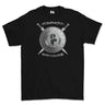 Strength and Honour Viking Shield And Swords Printed T-Shirt - Black