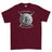 Strength and Honour Viking Shield And Swords Printed T-Shirt - Maroon