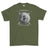 Strength and Honour Viking Shield And Swords Printed T-Shirt - Military Green