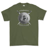 Strength and Honour Viking Shield And Swords Printed T-Shirt - Military Green