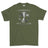 Strength and Honour Viking Tree Of Life Printed T-Shirt - Military Green