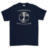 Strength and Honour Viking Tree Of Life Printed T-Shirt - Navy Blue
