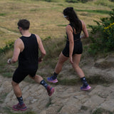 Stride North East Trail Running Socks in Black for hiking, trekking, work