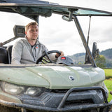 Sugar Loaf Fell Half Zip Fleece Top in Ash Grey for country, outdoor