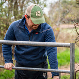 Sugar Loaf Fell Half Zip Thermal Fleece Top in Navy Blue for country work