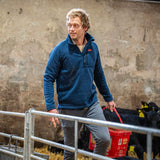 Sugar Loaf Fell Half Zip Fleece Top in Navy Blue for hiking, outdoor