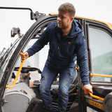 Sugar Loaf Shepherd Polar Fleece Hoodie in Navy Blue for hiking, walking