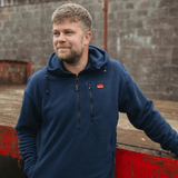 Sugar Loaf Shepherd Polar Fleece Hoodie in Navy Blue for countrywear