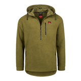 Sugar Loaf Shepherd Polar Fleece Hoodie in Khaki from the front