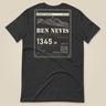 Summit Series Ben Nevis T-Shirt in Dark Grey, laid flat, back view