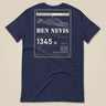 Summit Series Ben Nevis T-Shirt in Navy, laid flat, back view