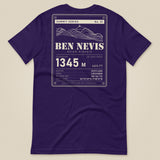 Summit Series Ben Nevis T-Shirt in Team Purple, laid flat, back view