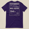 Summit Series Ben Nevis T-Shirt in Team Purple, laid flat, back view