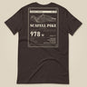 Summit Series Scafell Pike T-Shirt in Brown, laid flat, back view