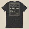Summit Series Scafell Pike T-Shirt in Dark Grey, laid flat, back view