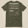 Summit Series Scafell Pike T-Shirt in Military Green, laid flat, back view