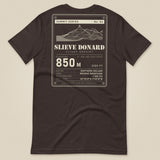 Summit Series Slieve Donard T-Shirt in Brown, laid flat, back view