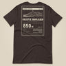 Summit Series Slieve Donard T-Shirt in Brown, laid flat, back view