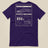 Summit Series Slieve Donard T-Shirt in Team Purple, laid flat, back view