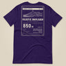 Summit Series Slieve Donard T-Shirt in Team Purple, laid flat, back view