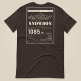 Summit Series Snowdon T-Shirt in Brown, laid flat, back view