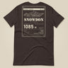 Summit Series Snowdon T-Shirt in Brown, laid flat, back view