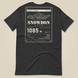 Summit Series Snowdon T-Shirt in Dark Grey, laid flat, back view